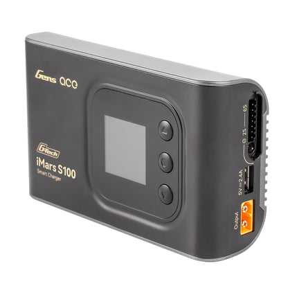 Cargador De Batería - Gens Ace iMars S100 G-Tech - 2s a 6s 10A AC 100W - Negro - Jugueteria del Sur