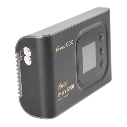 Cargador De Batería - Gens Ace iMars S100 G-Tech - 2s a 6s 10A AC 100W - Negro - Jugueteria del Sur