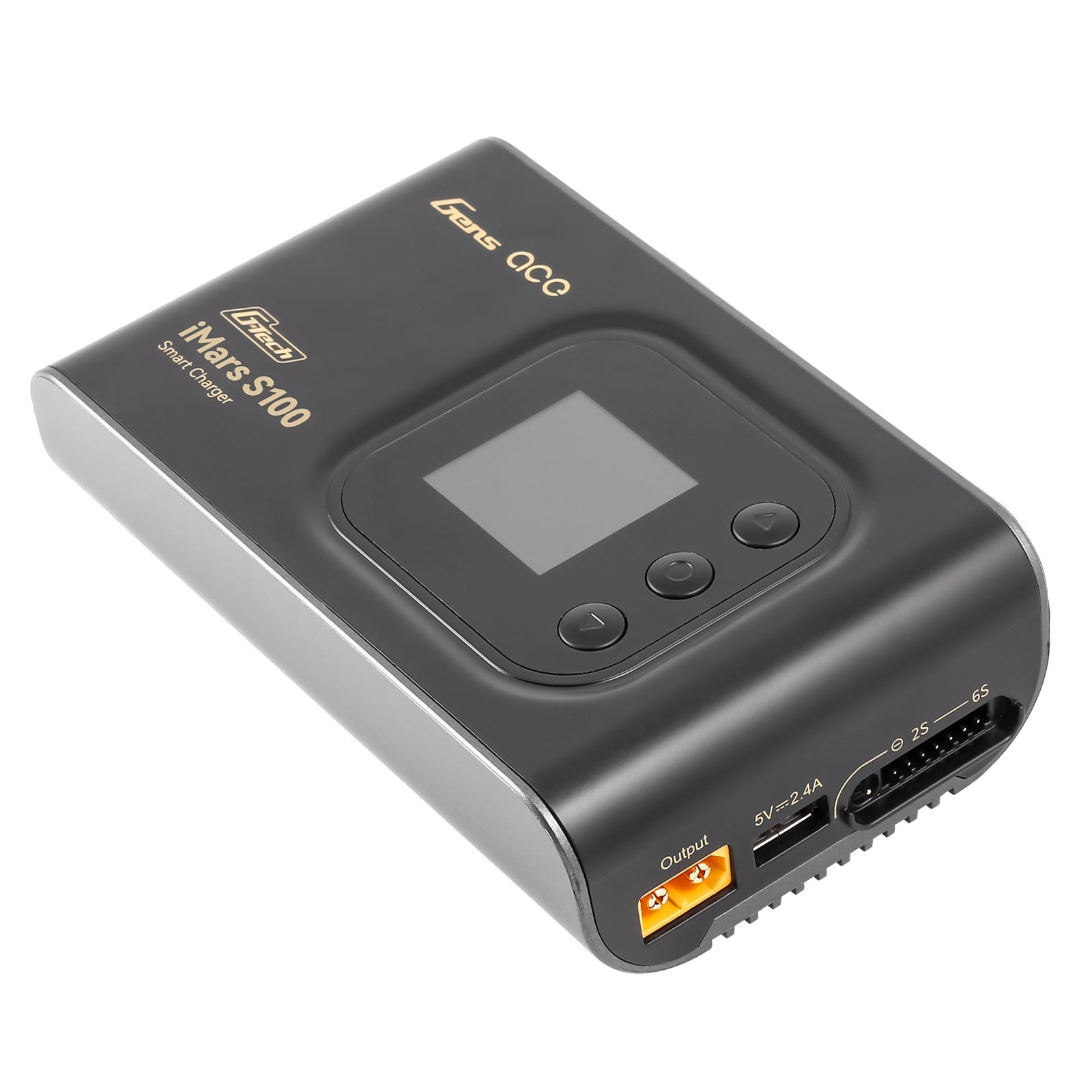 Cargador De Batería - Gens Ace iMars S100 G-Tech - 2s a 6s 10A AC 100W - Negro - Jugueteria del Sur