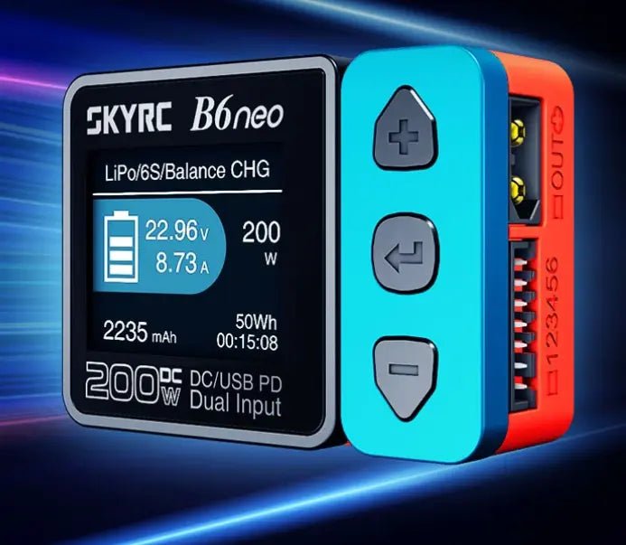 Cargador De Batería - Skyrc B6 Neo - 1s A 6s 10a 200w - Jugueteria del Sur