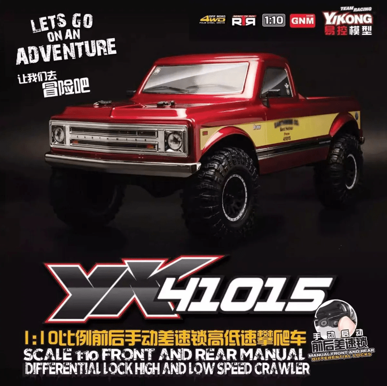 Crawler RC 1/10 Pickup Clásica Americana - YIKONG YK41015 - Jugueteria del Sur