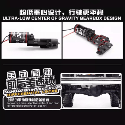 Crawler RC 1/10 Pickup Clásica Americana - YIKONG YK41015 - Jugueteria del Sur