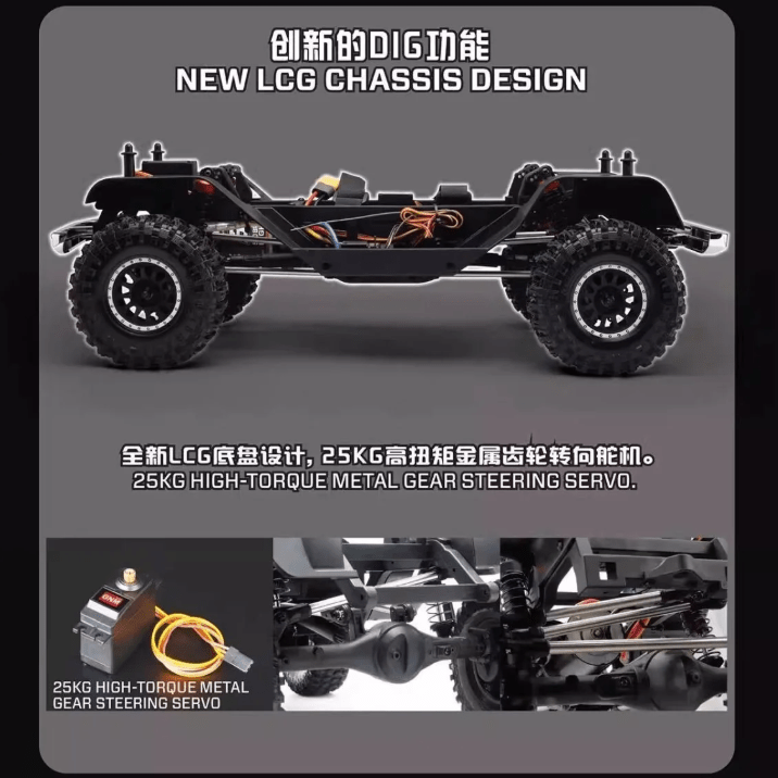 Crawler RC 1/10 Pickup Clásica Americana - YIKONG YK41015 - Jugueteria del Sur
