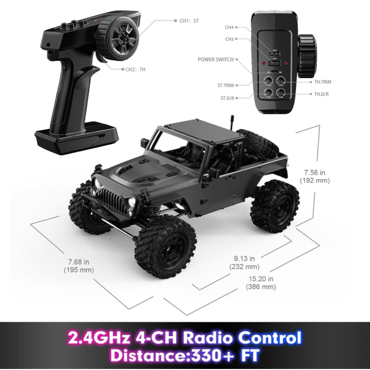 Crawler RC 1/12 4WD Brushless - MJX Hyper Go H12Y - Jugueteria del Sur
