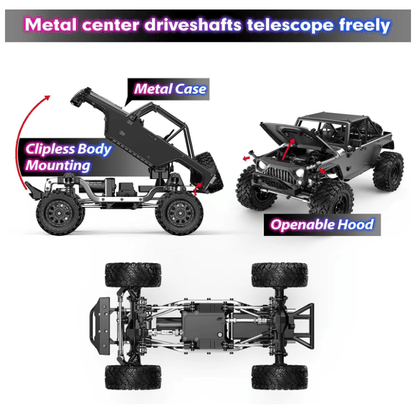 Crawler RC 1/12 4WD Brushless - MJX Hyper Go H12Y - Jugueteria del Sur