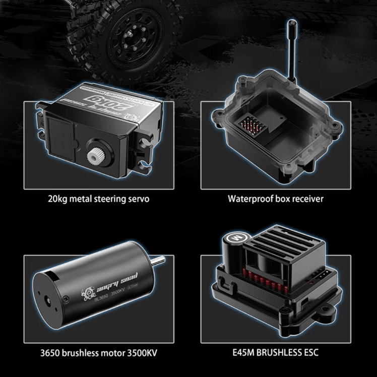 Crawler RC 1/12 4WD Brushless - MJX Hyper Go H12Y - Jugueteria del Sur