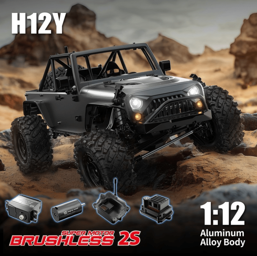 Crawler RC 1/12 4WD Brushless - MJX Hyper Go H12Y - Jugueteria del Sur