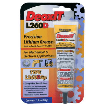 Grasa Profesional DEOXIT L260D con Grafito - limpiador/desoxidante - 28g L260-DG1 - Jugueteria del Sur