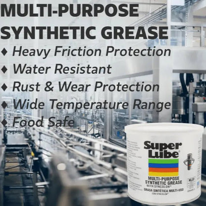 Grasa Profesional SUPER LUBE Sintética - CVD, Rótulas y Engranajes - 85g 21030 - Jugueteria del Sur