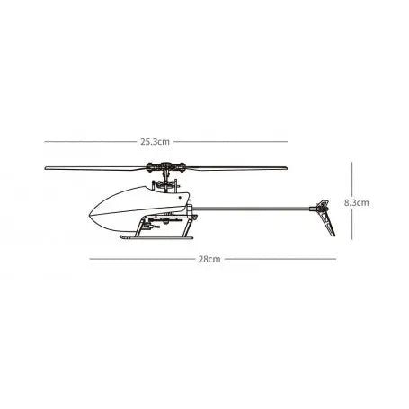 Helicóptero a Control Remoto - 255mm Eagle - Wltoys K127 - Juguetería del Sur