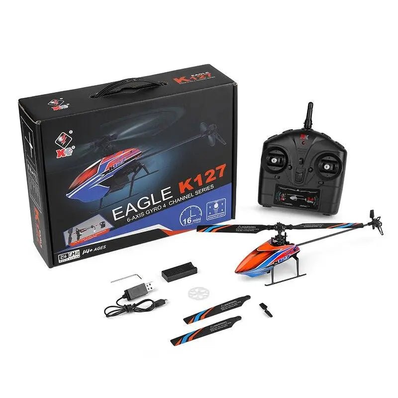 Helicóptero a Control Remoto - 255mm Eagle - Wltoys K127 - Juguetería del Sur