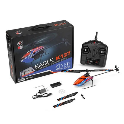 Helicóptero a Control Remoto - 255mm Eagle - Wltoys K127 - Juguetería del Sur