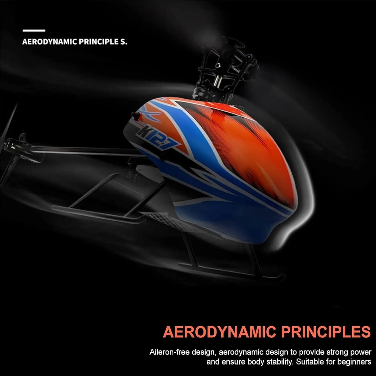 Helicóptero a Control Remoto - 255mm Eagle - Wltoys K127 - Juguetería del Sur
