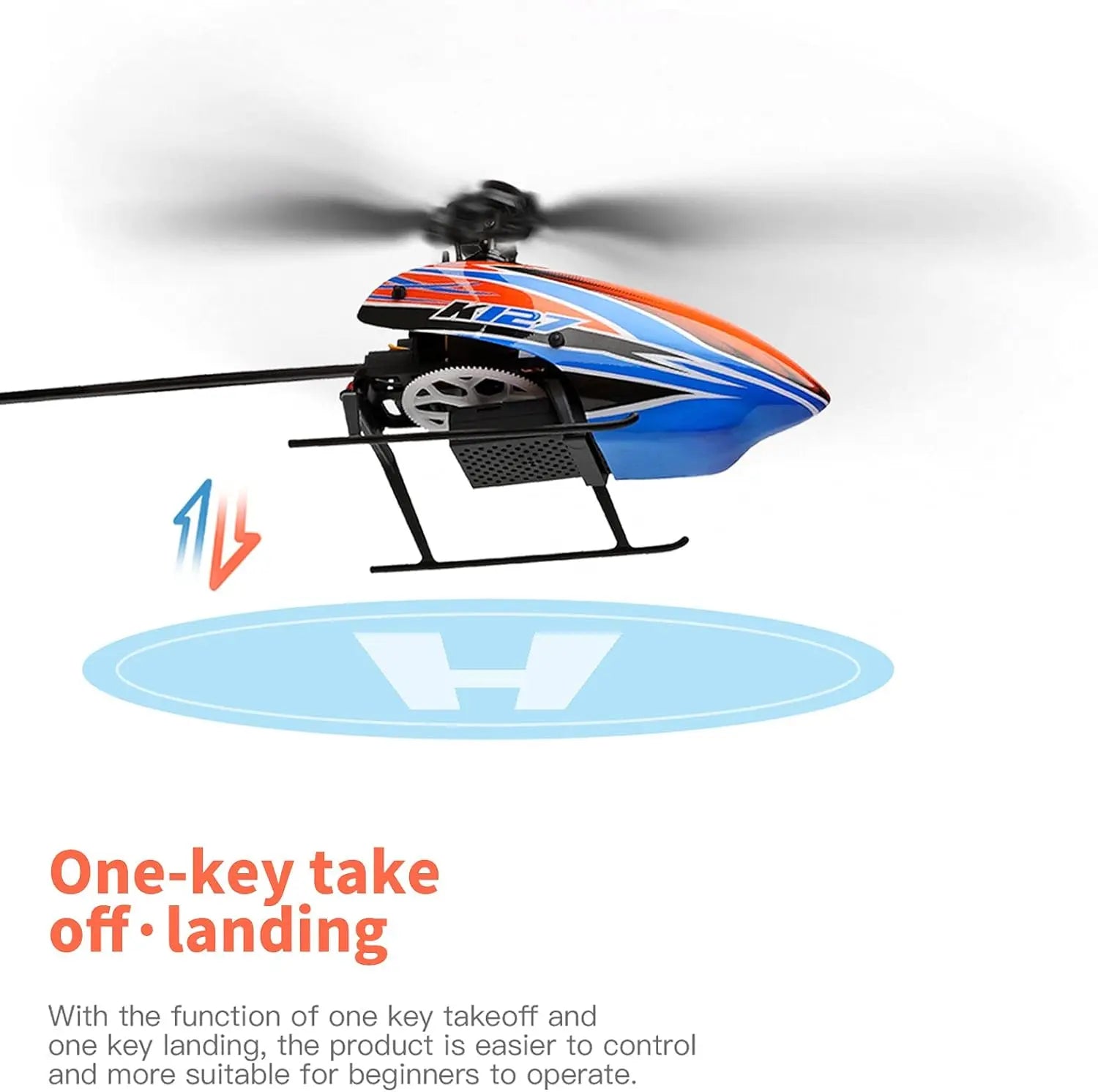 Helicóptero a Control Remoto - 255mm Eagle - Wltoys K127 - Juguetería del Sur
