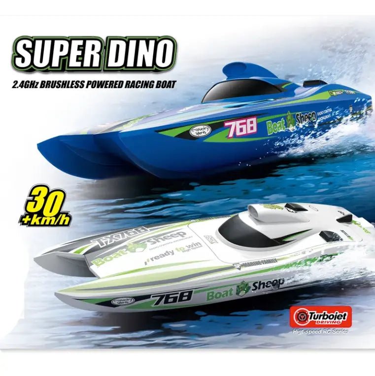Lancha a Control Remoto - 397mm Turbo Jet Super Dino - TY XIN TX768 - Jugueteria del Sur