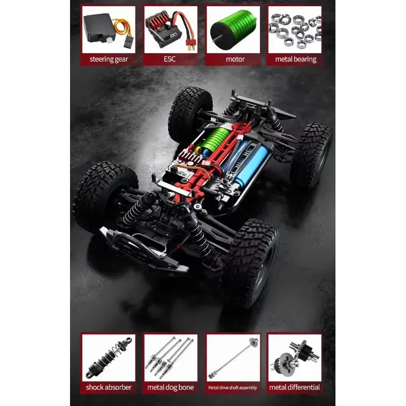 Scy 16103pro Brushless 1/16 4x4 Auto Control Remoto Hobby Rc - Jugueteria del Sur
