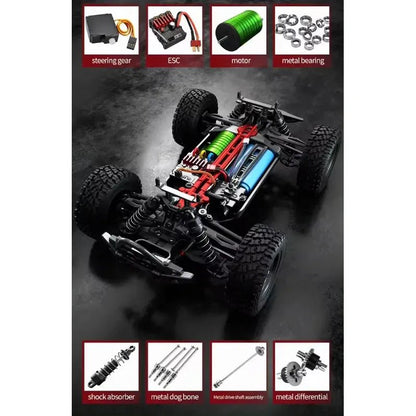 Scy 16103pro Brushless 1/16 4x4 Auto Control Remoto Hobby Rc - Jugueteria del Sur