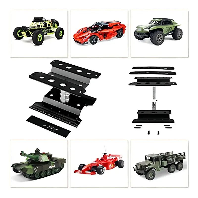 Soporte Estación De Trabajo Rc Rotación 360° Dideaeco Ajustable Escalas 1/8 1/10 1/12 Black - Jugueteria del Sur