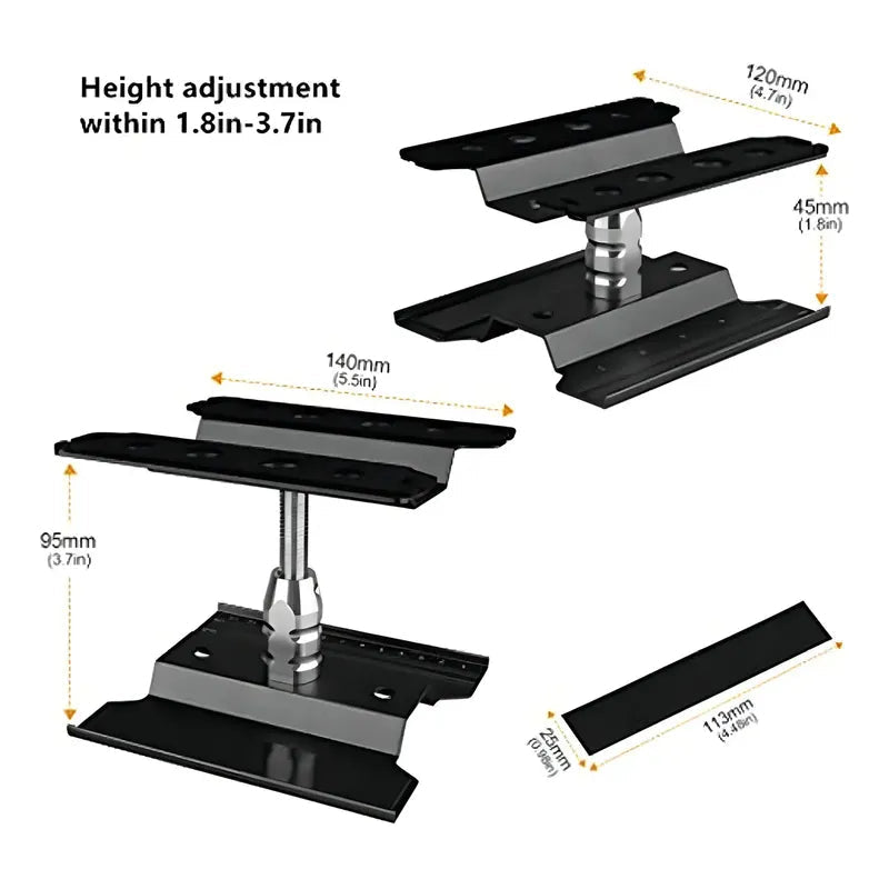 Soporte Estación De Trabajo Rc Rotación 360° Dideaeco Ajustable Escalas 1/8 1/10 1/12 Black - Jugueteria del Sur